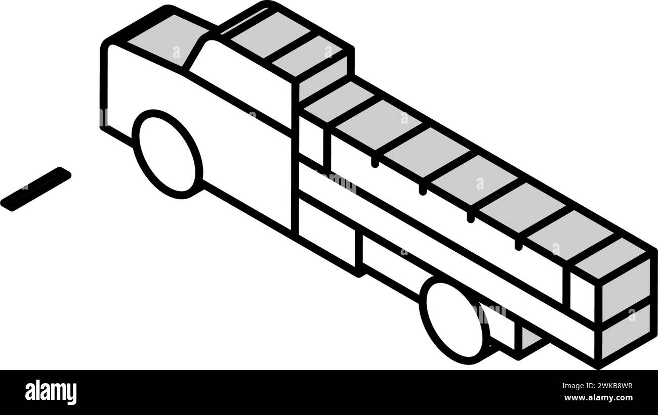 truck farm transport isometric icon vector illustration Stock Vector ...
