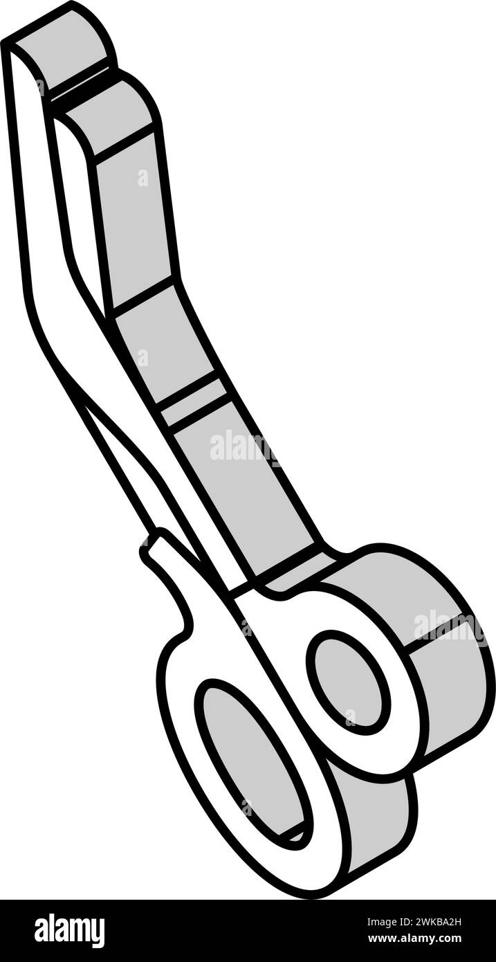 scissors medical isometric icon vector illustration Stock Vector Image ...