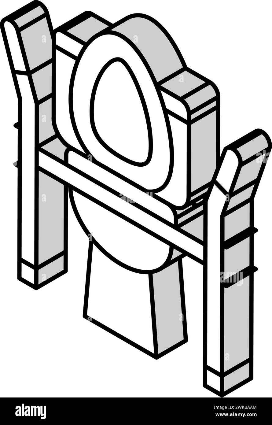toilet seat medical isometric icon vector illustration Stock Vector ...