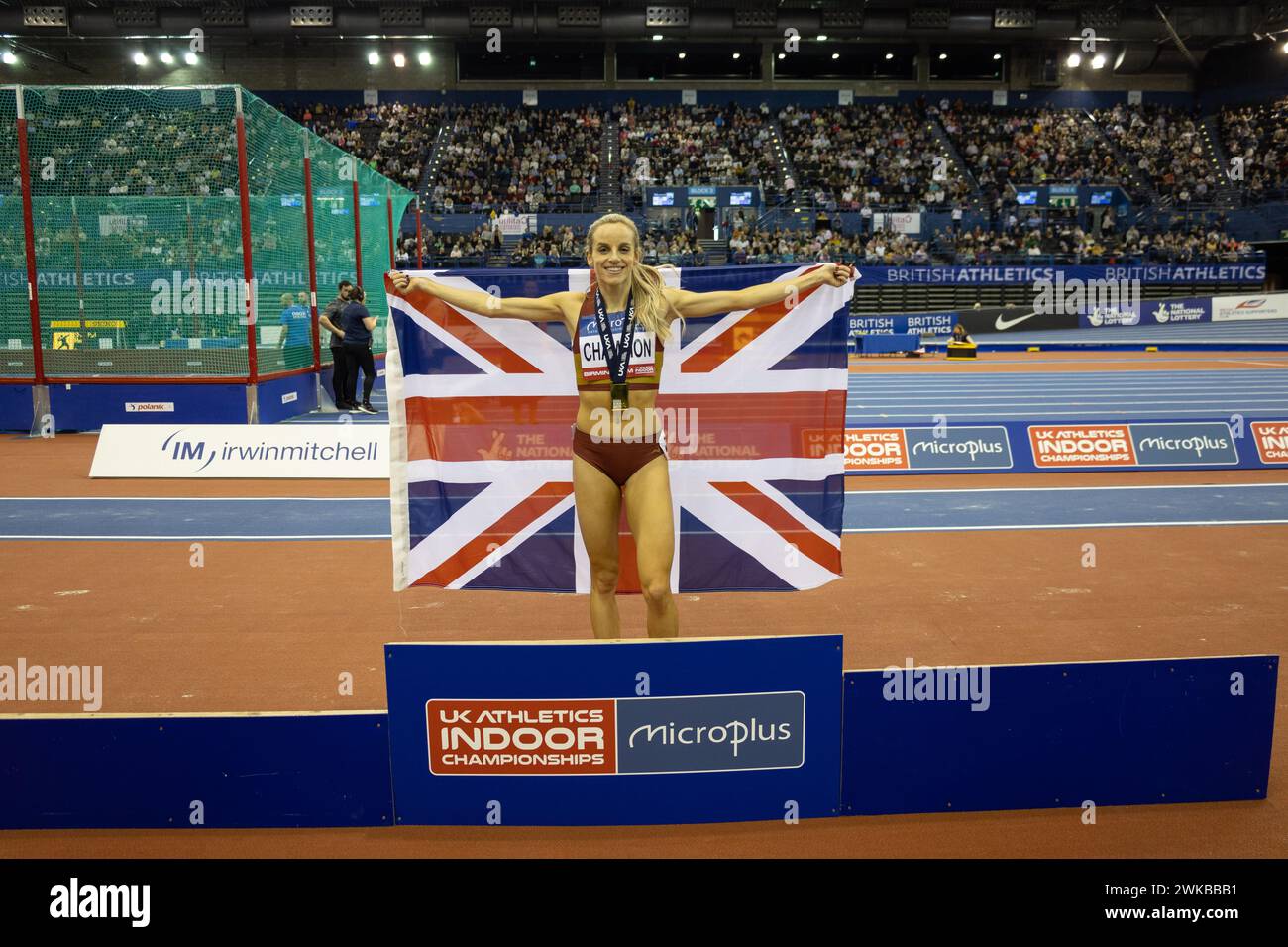 Birmingham, 18 February 2024, BELL 1500m Women Podium Pictures