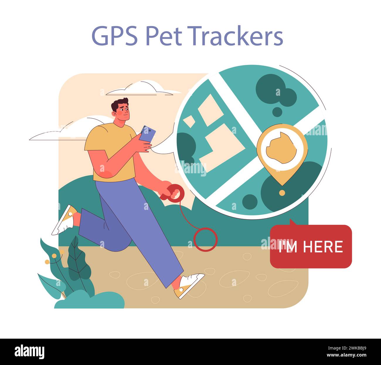 Animal tracking gps Stock Vector Images Alamy