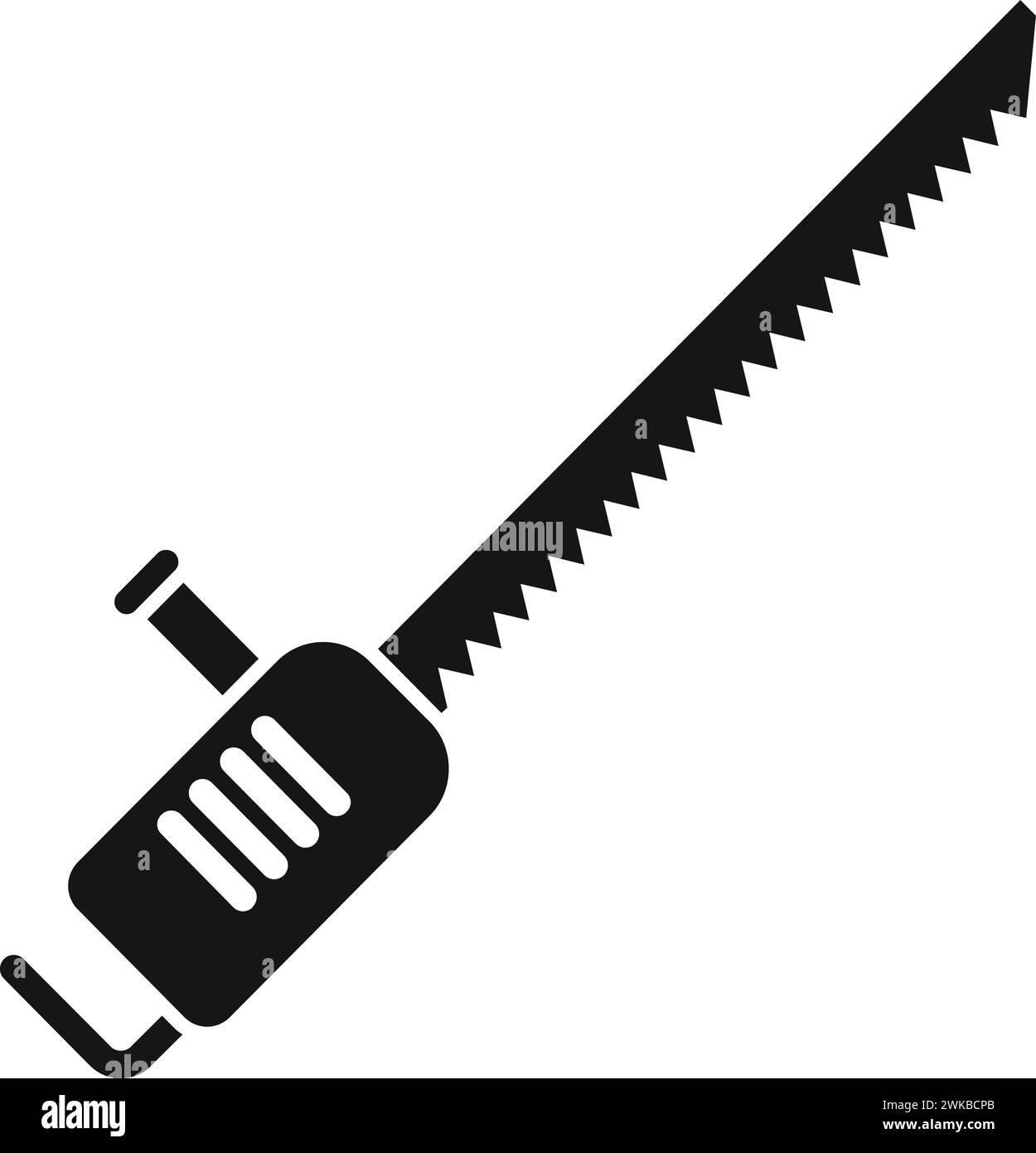 Tree trimming device icon simple vector. Energy service. Pruning saw