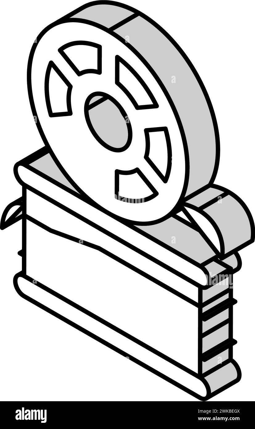 3d printer plastic isometric icon vector illustration Stock Vector ...