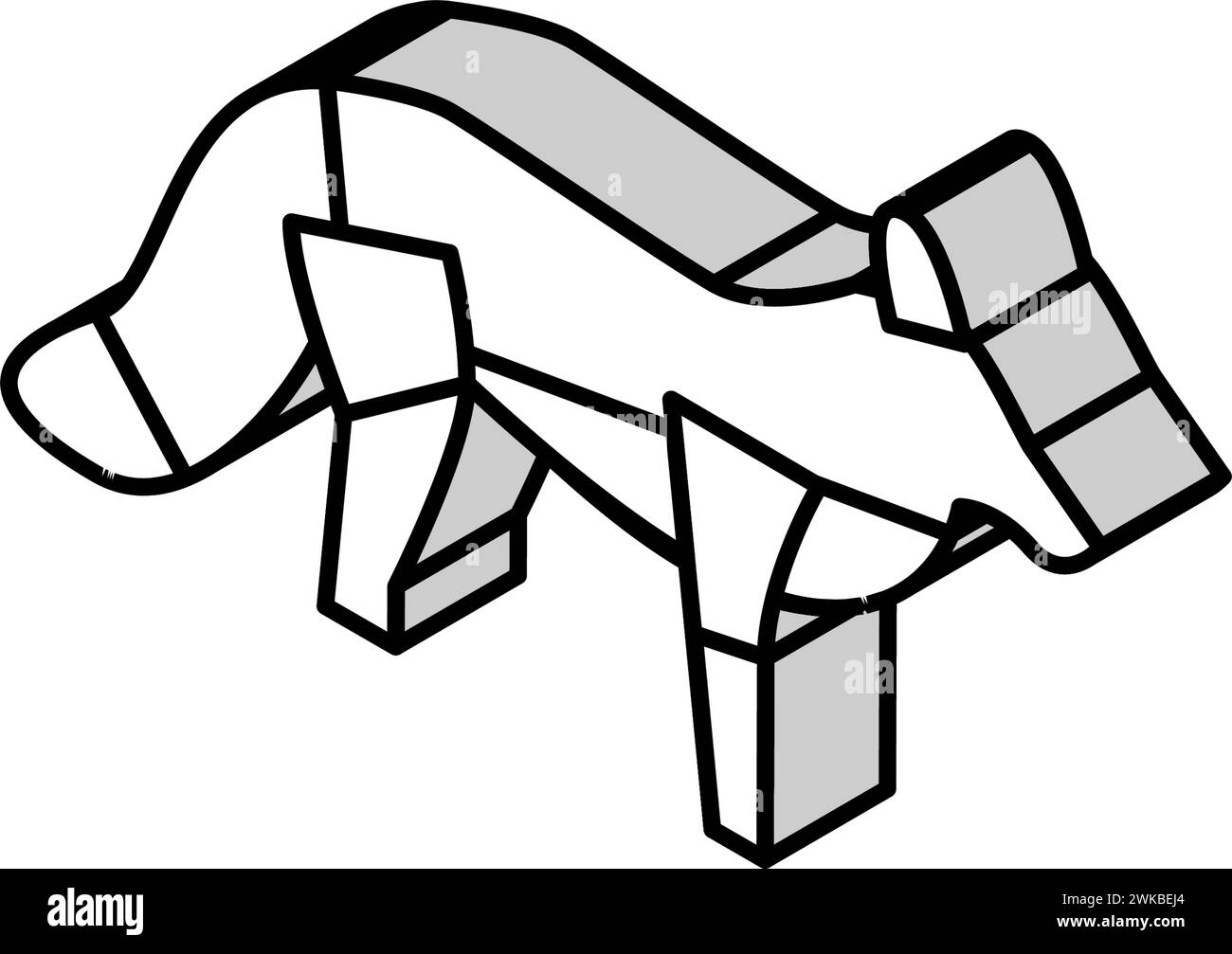 fox wild animal isometric icon vector illustration Stock Vector Image ...