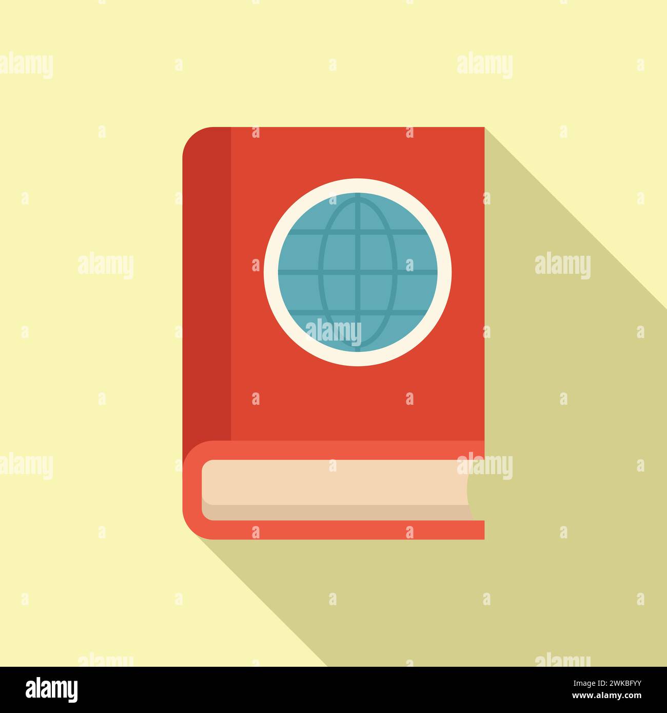 Global book store icon flat vector. based writer. Pc
