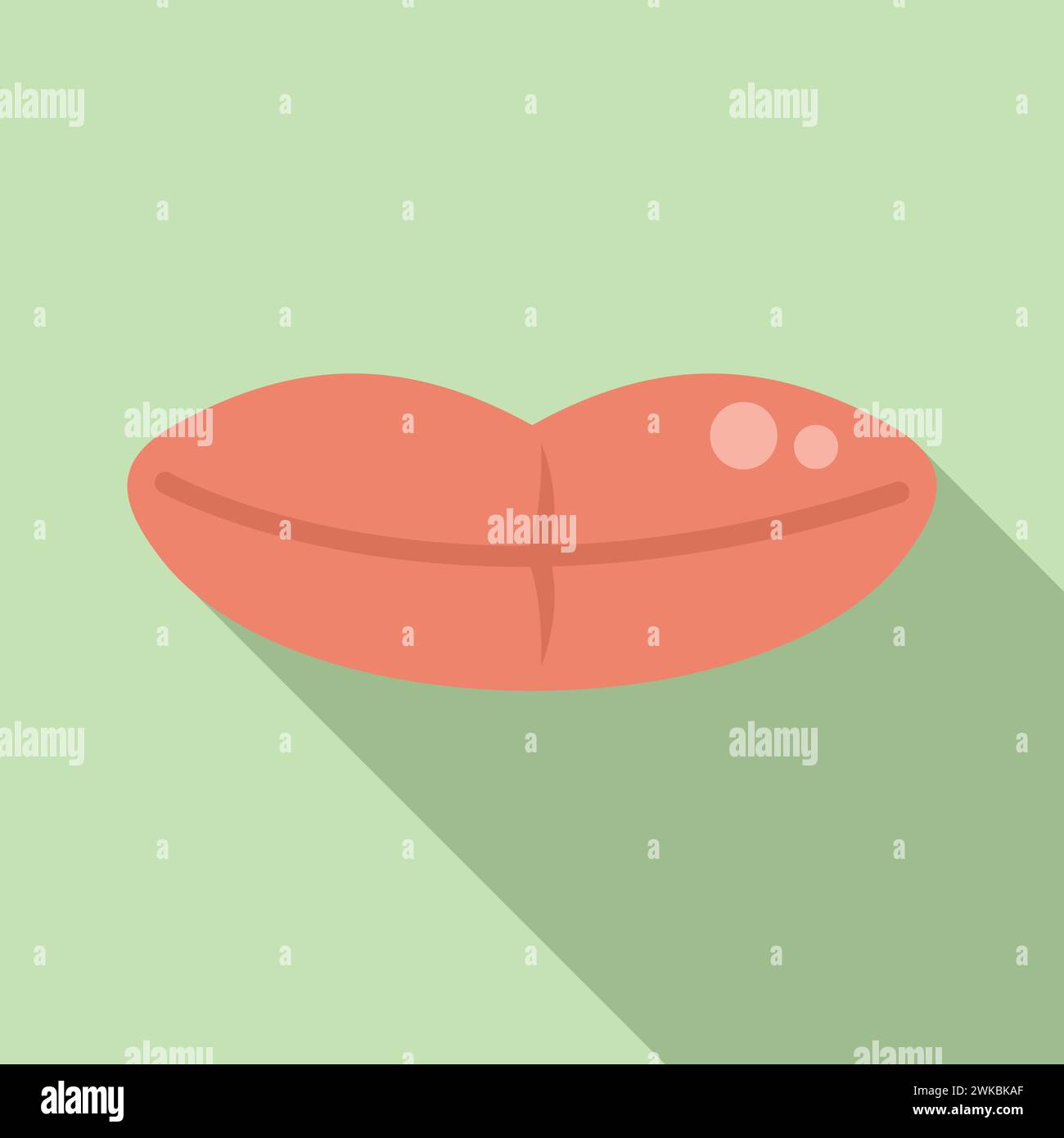 Lips articulation icon flat vector. Education exercise. Speech diction