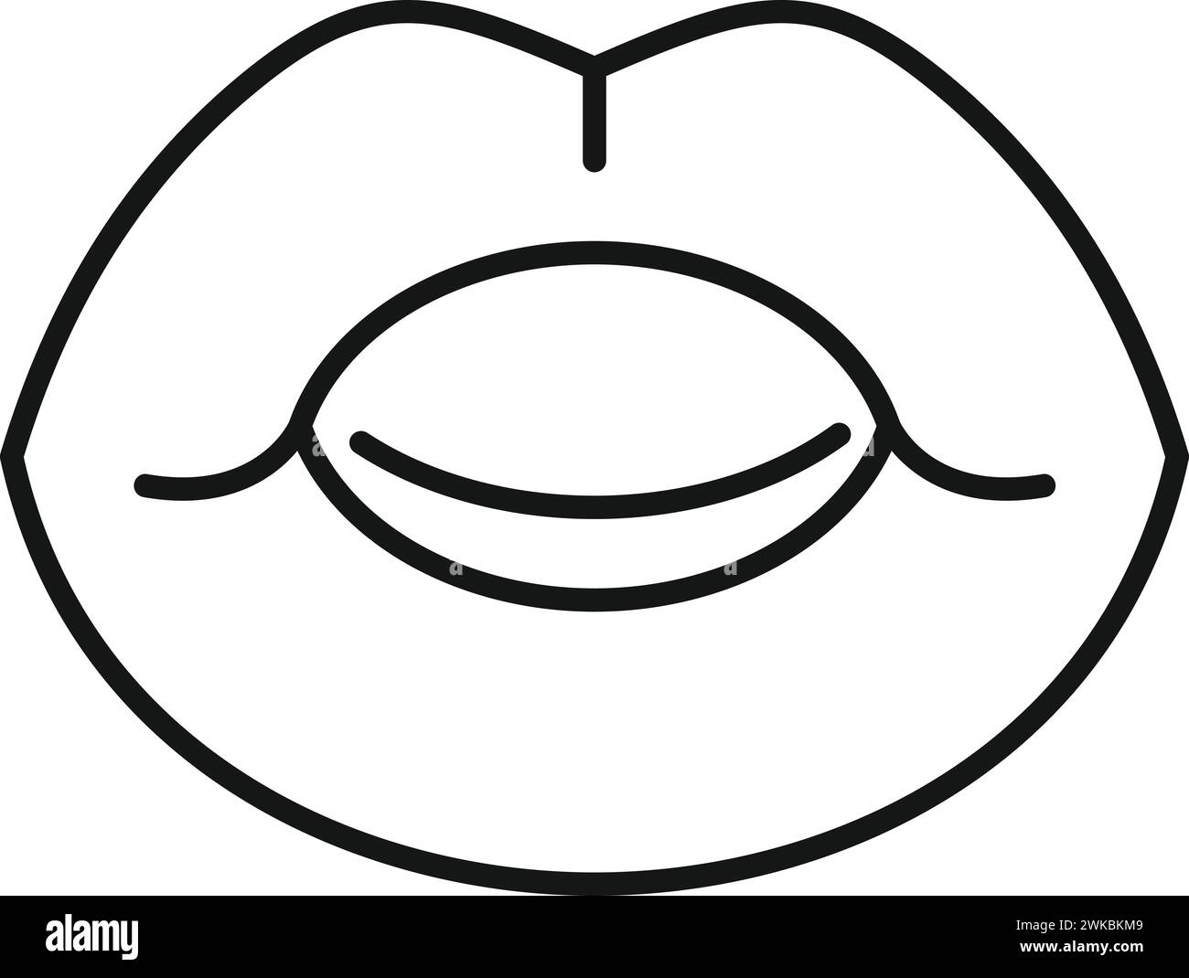 Articulation icon outline vector. Education school. Talking mouth idiom Stock Vector