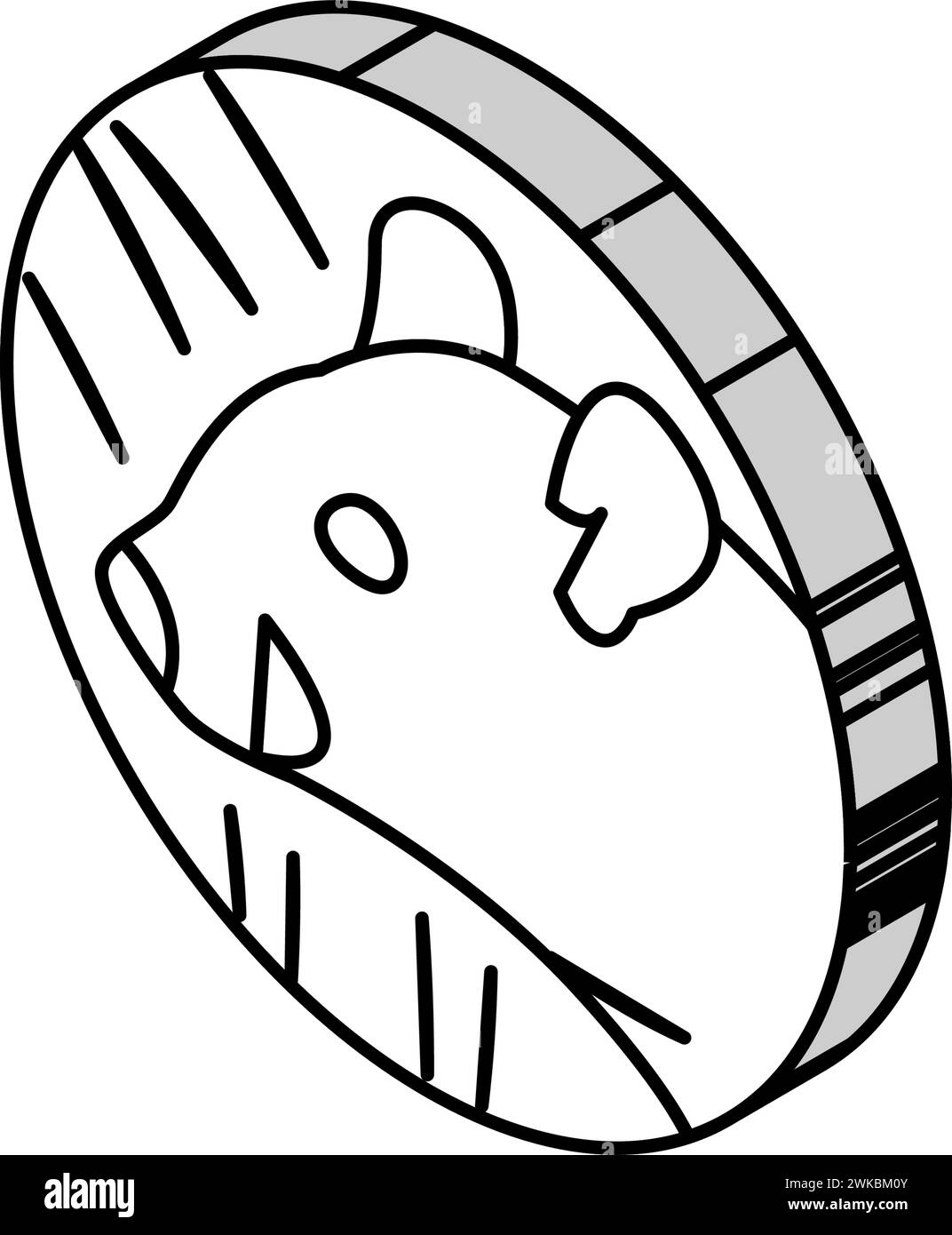 rat chinese horoscope animal isometric icon vector illustration Stock ...
