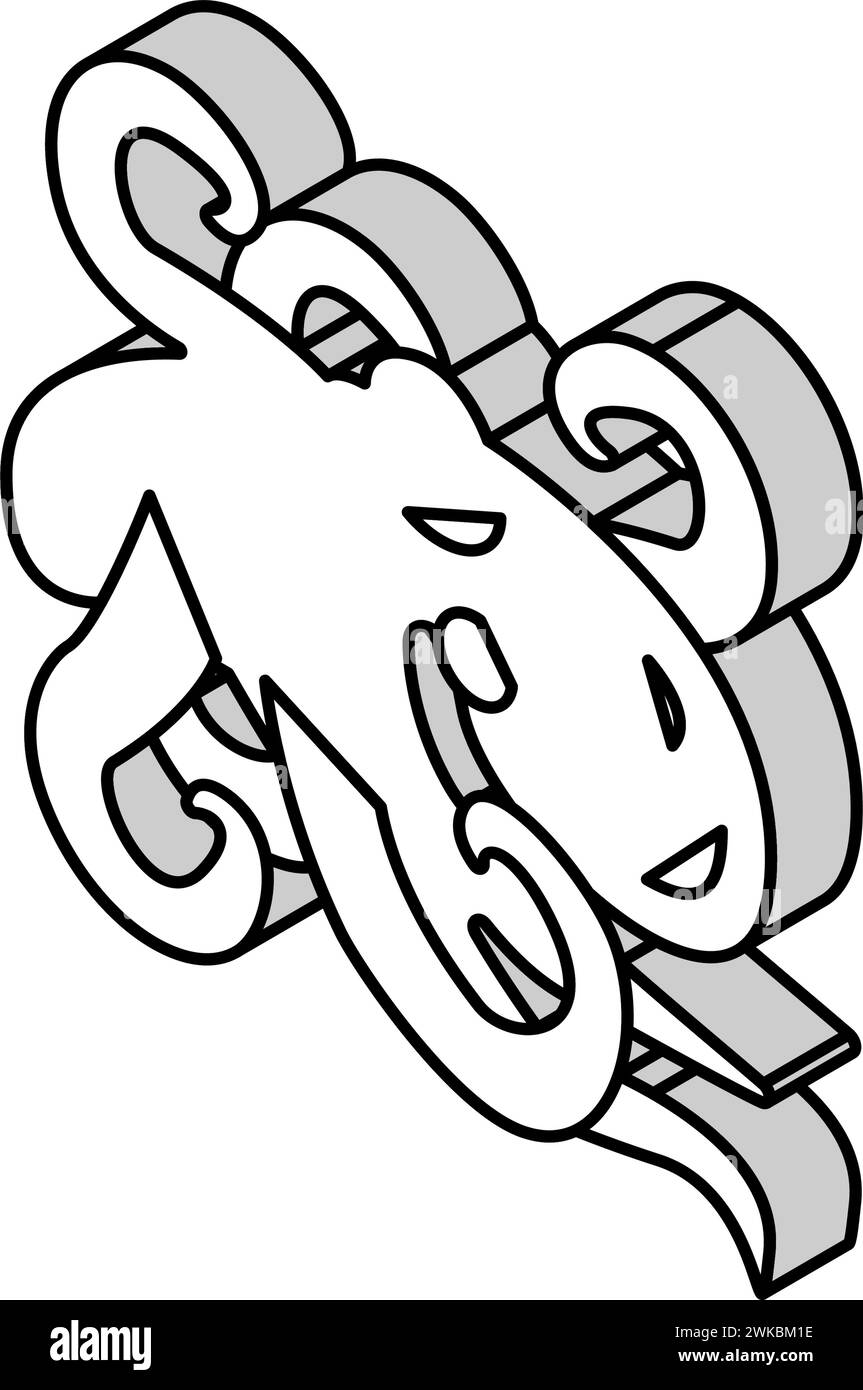 octopus seafood isometric icon vector illustration Stock Vector Image ...