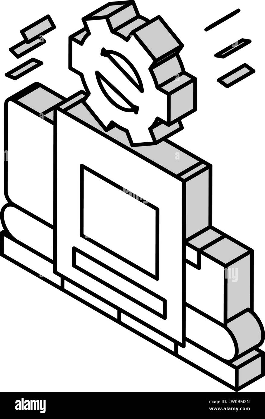 recycle plant isometric icon vector illustration Stock Vector Image ...