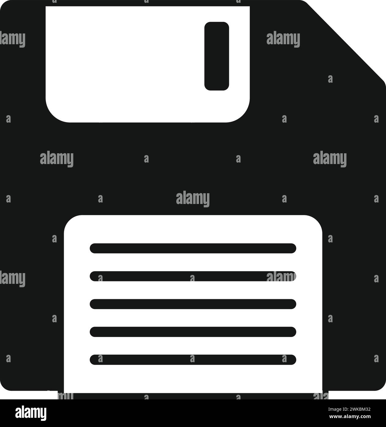 Floppy disk memory icon simple vector. Old style. Power head mind Stock