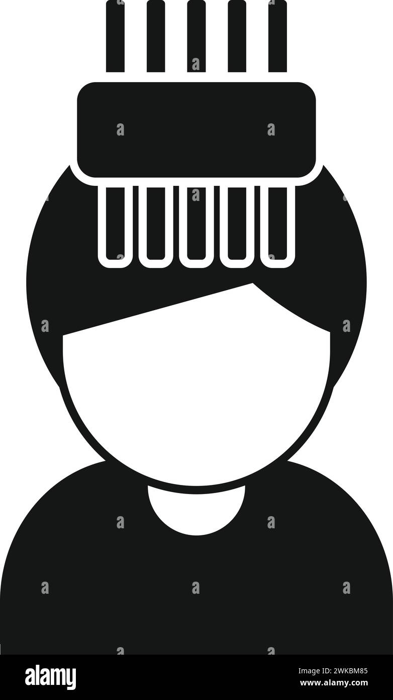 Cognitive support icon Black and White Stock Photos & Images - Alamy