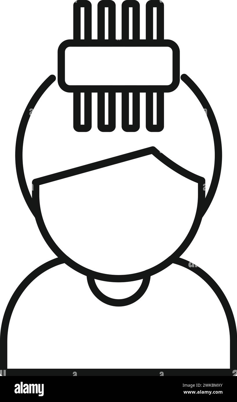 Cognitive support icon Black and White Stock Photos & Images - Alamy