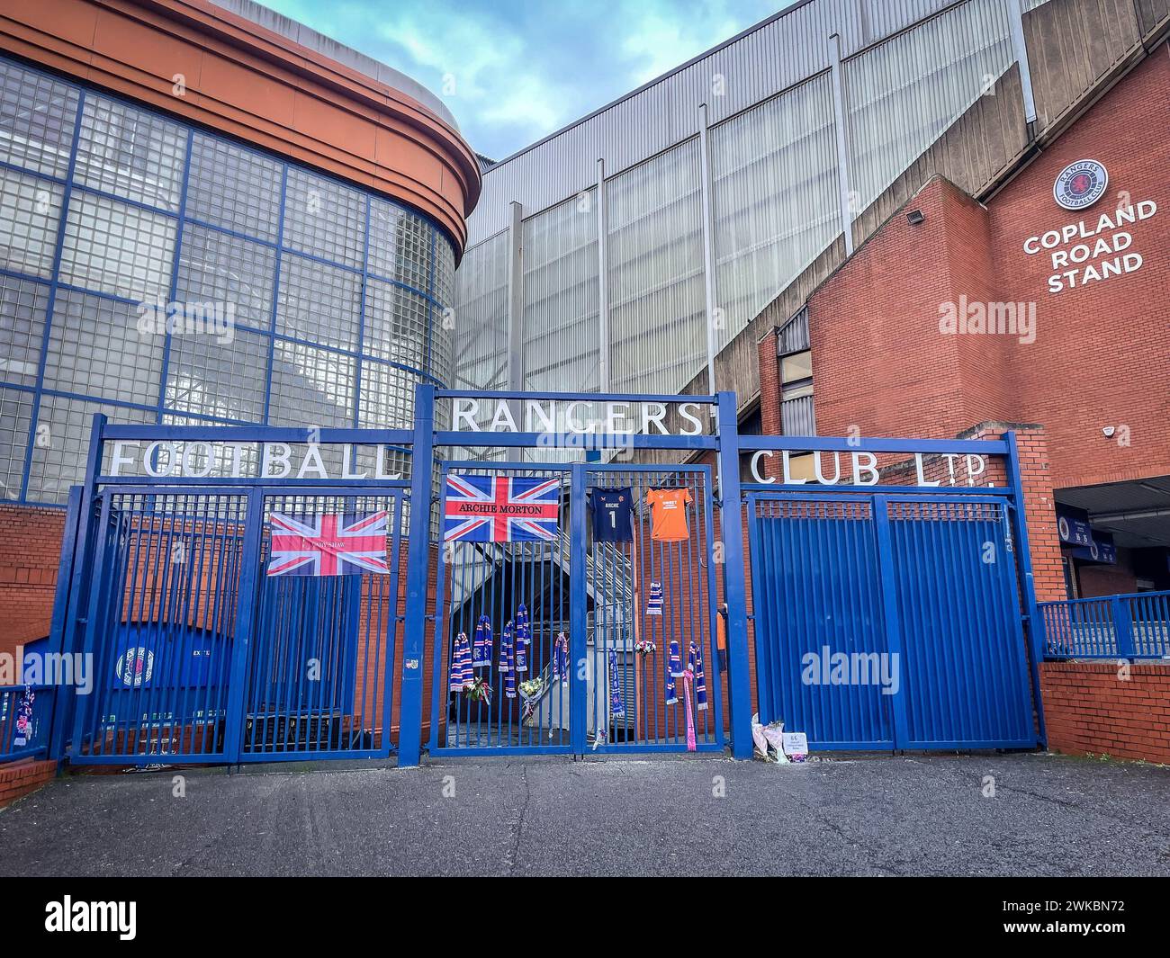 Glasgow rangers Football Stadium. Glasgow, Scotland, Januari 2 2024. Stock Photo