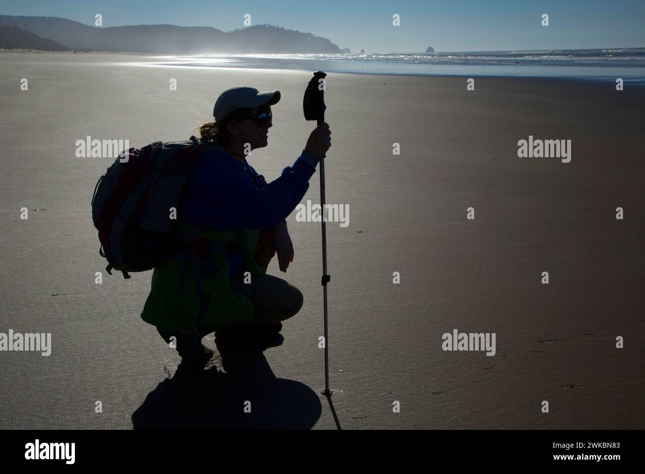Hiker silhouette hi-res stock photography and images - Alamy