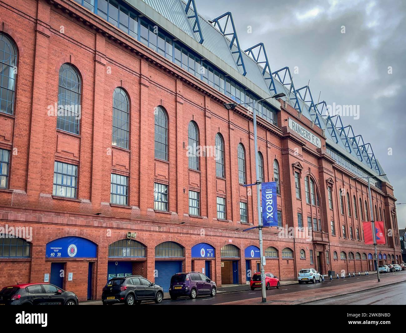 Glasgow rangers Football Stadium. Glasgow, Scotland, Januari 2 2024. Stock Photo