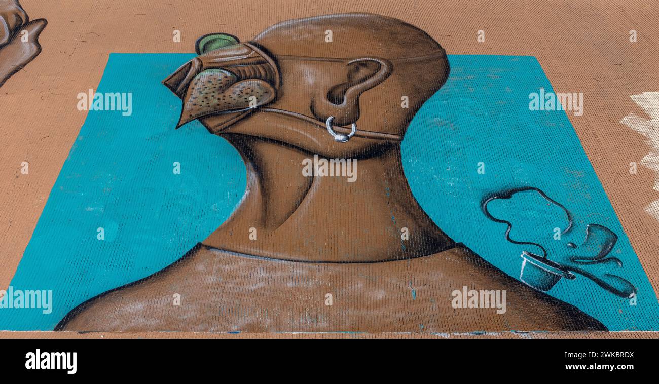 art along the "Dragon Arroyo" Albuquerque, New Mexico (La Cueva Channel