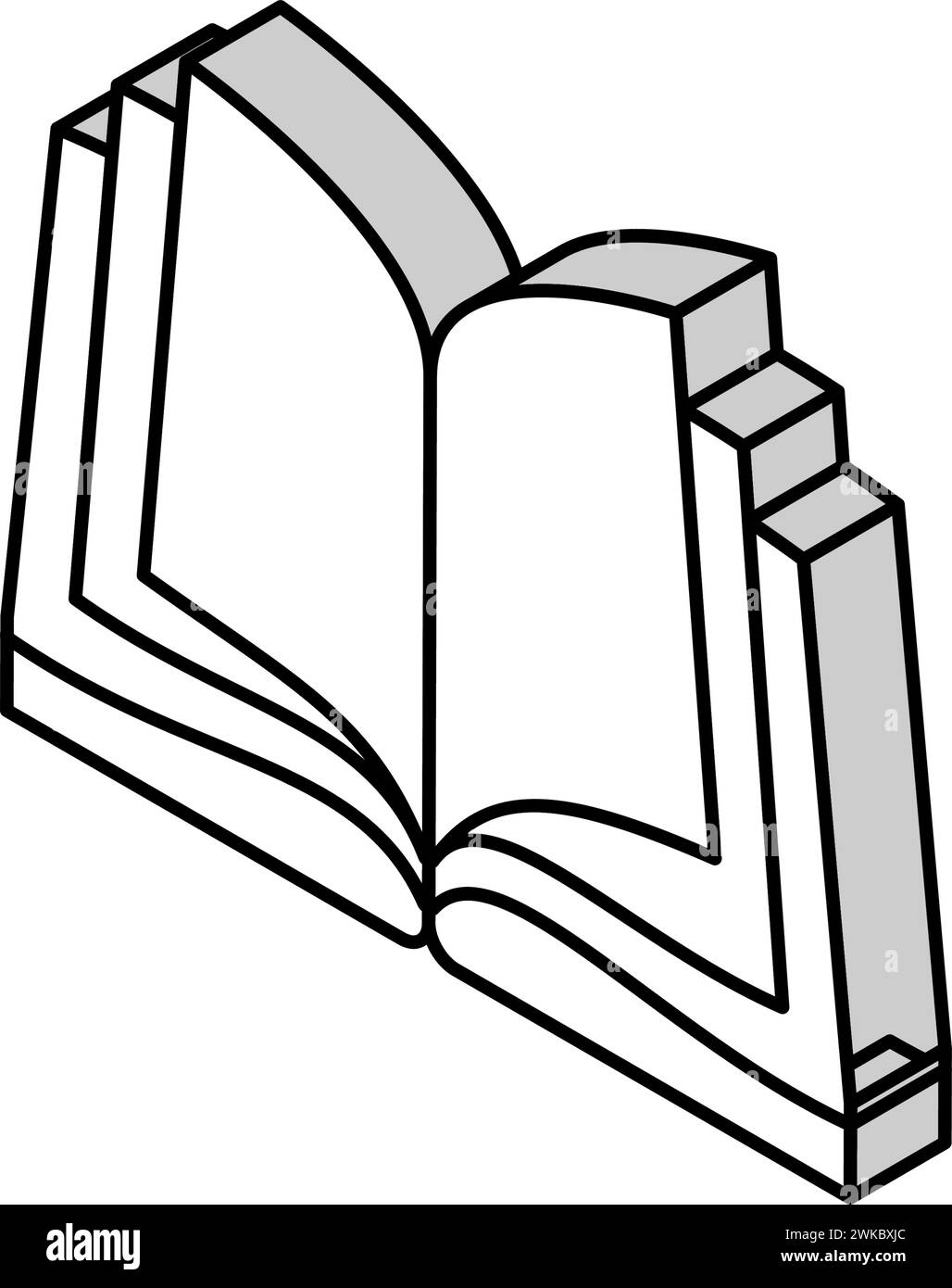 open book isometric icon vector illustration Stock Vector Image & Art ...