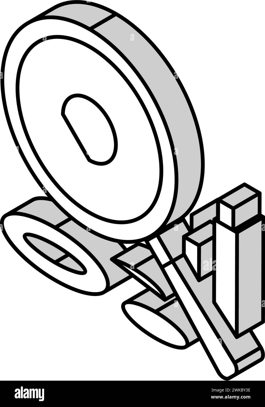 teflon ptfe thermoplastic isometric icon vector illustration Stock