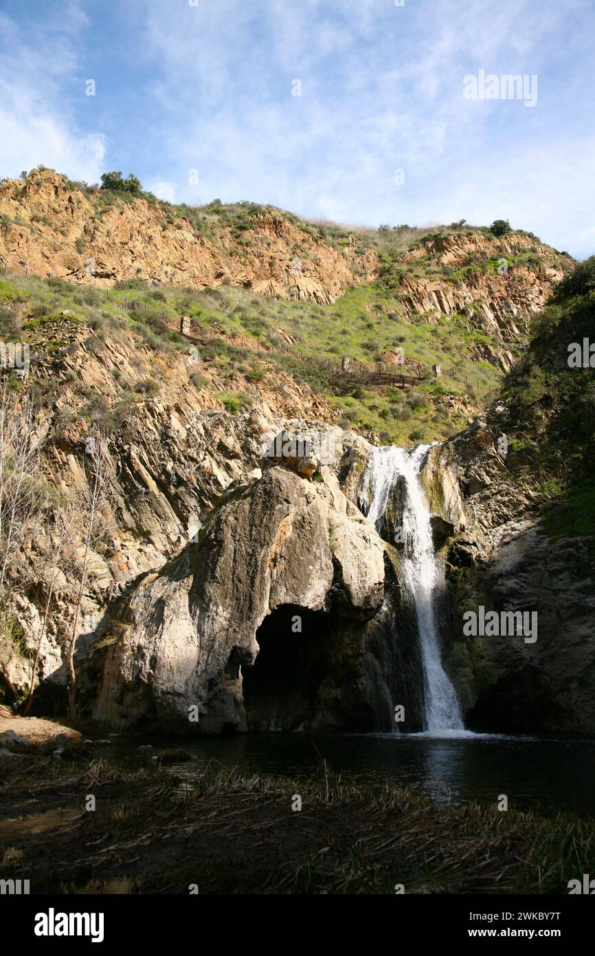 Paradise Falls near Thousand Oaks CA Stock Photo