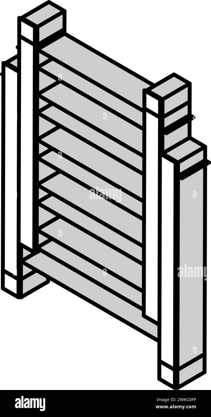 ladder equipment isometric icon vector illustration Stock Vector Image ...