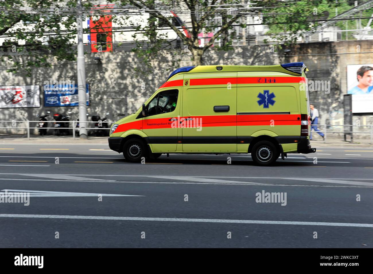 Ambulance, City of Bern, Switzerland Stock Photo