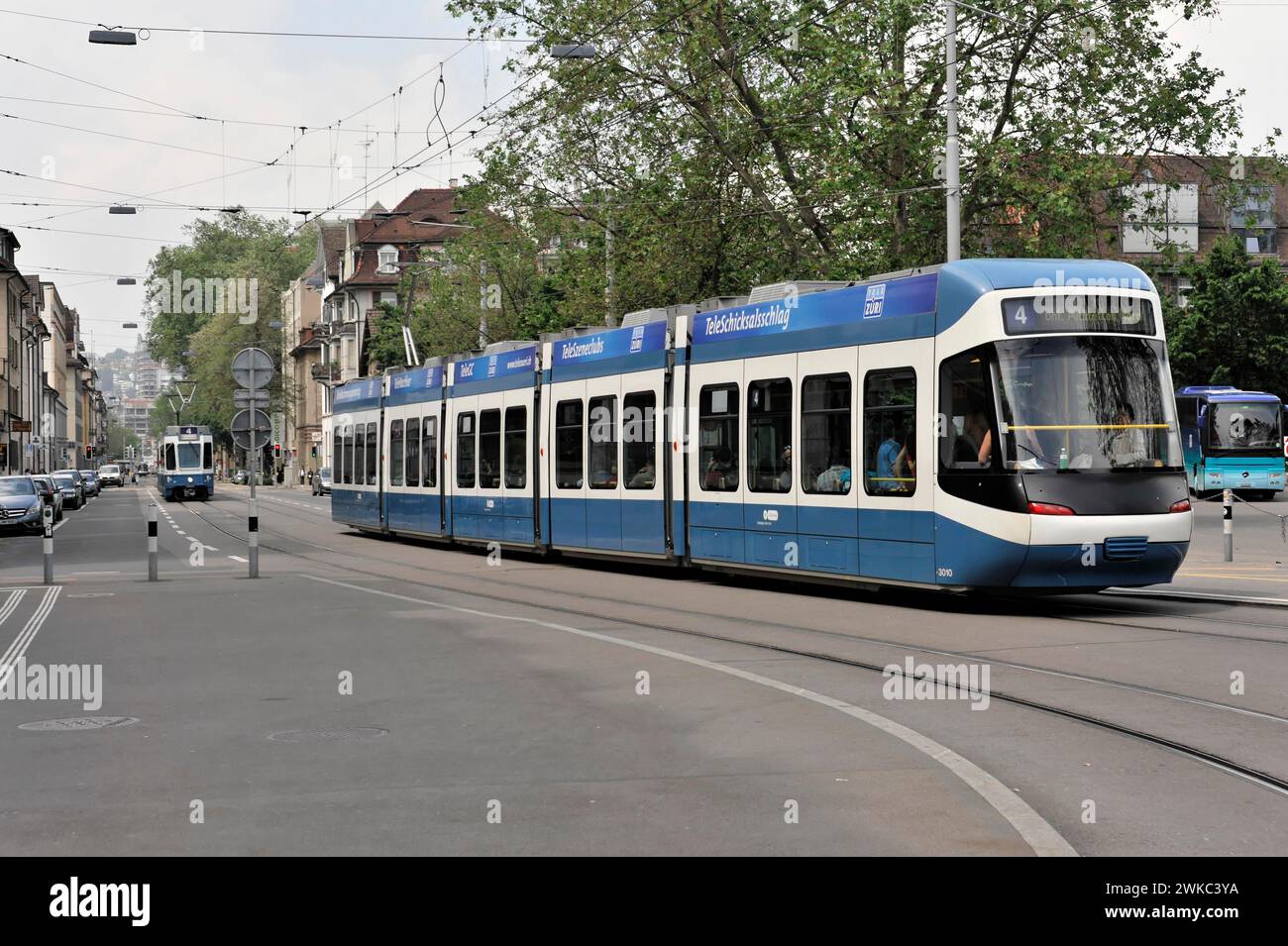 Bern Modern Modern tram in the old town of Bern, Switzerland Stock Photo - Alamy