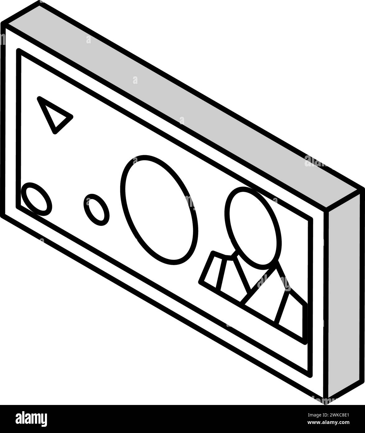 Yen Jpy Isometric Icon Vector Illustration Stock Vector Image Art Alamy