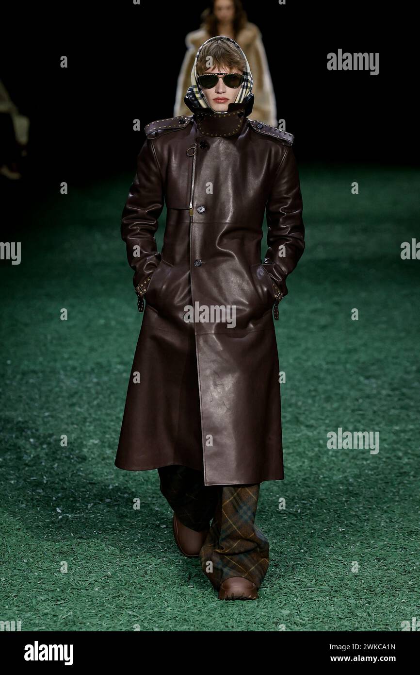 BURBERRY Fall/Winter 2024 runway during London Fashion Week on February ...