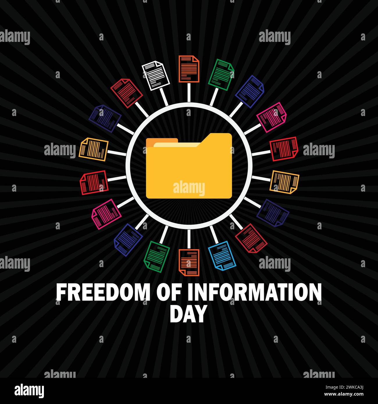 Freedom Of Information Day. Holiday concept. Template for background, banner, card, poster with text inscription Stock Vector