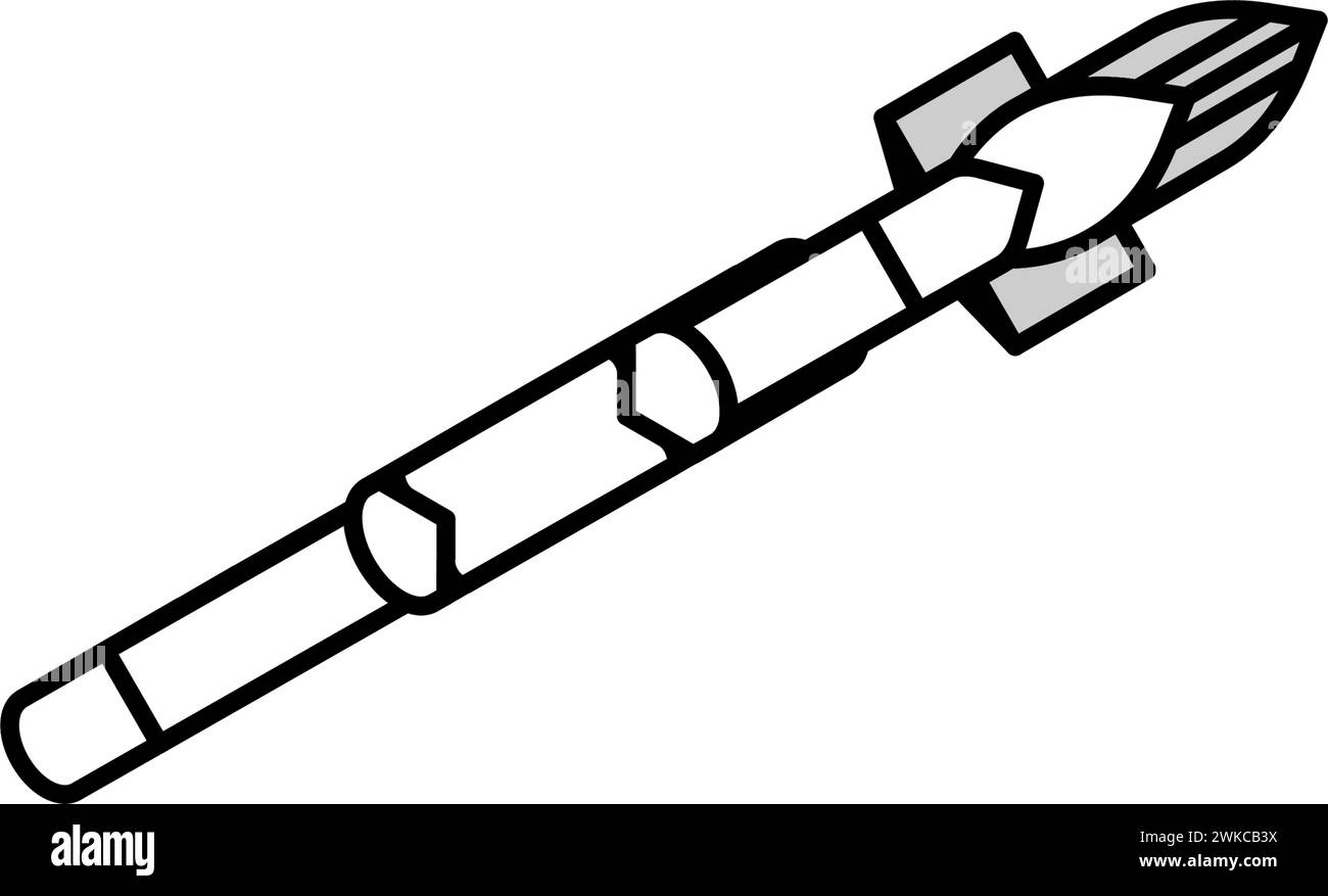 spear weapon isometric icon vector illustration Stock Vector Image ...