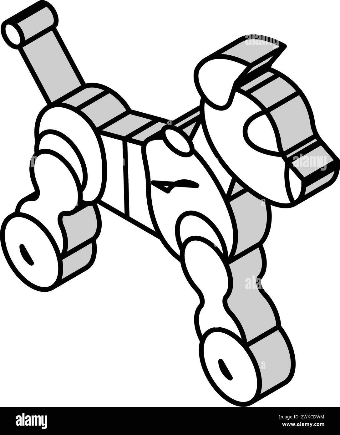 toy robot isometric icon vector illustration Stock Vector Image & Art ...