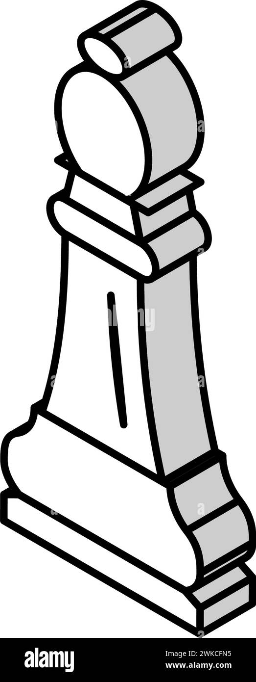 rook chess isometric icon vector illustration Stock Vector Image & Art ...