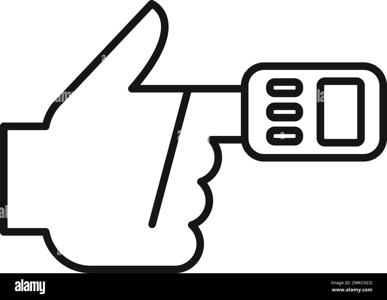 Test blood finger pressure icon outline vector. Scan mri. Lab clinic ...