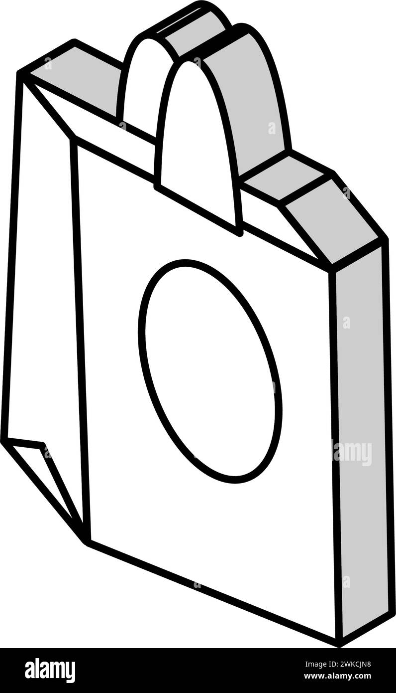 gift bag isometric icon vector illustration Stock Vector Image & Art ...