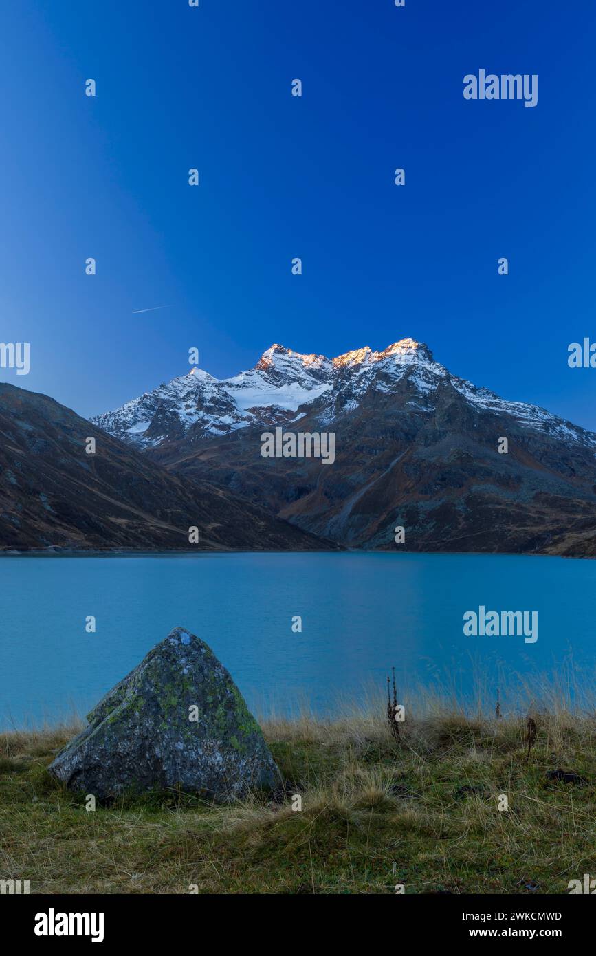 Typical landscape near Silvrettasee, Vorarlberg, Austria Stock Photo