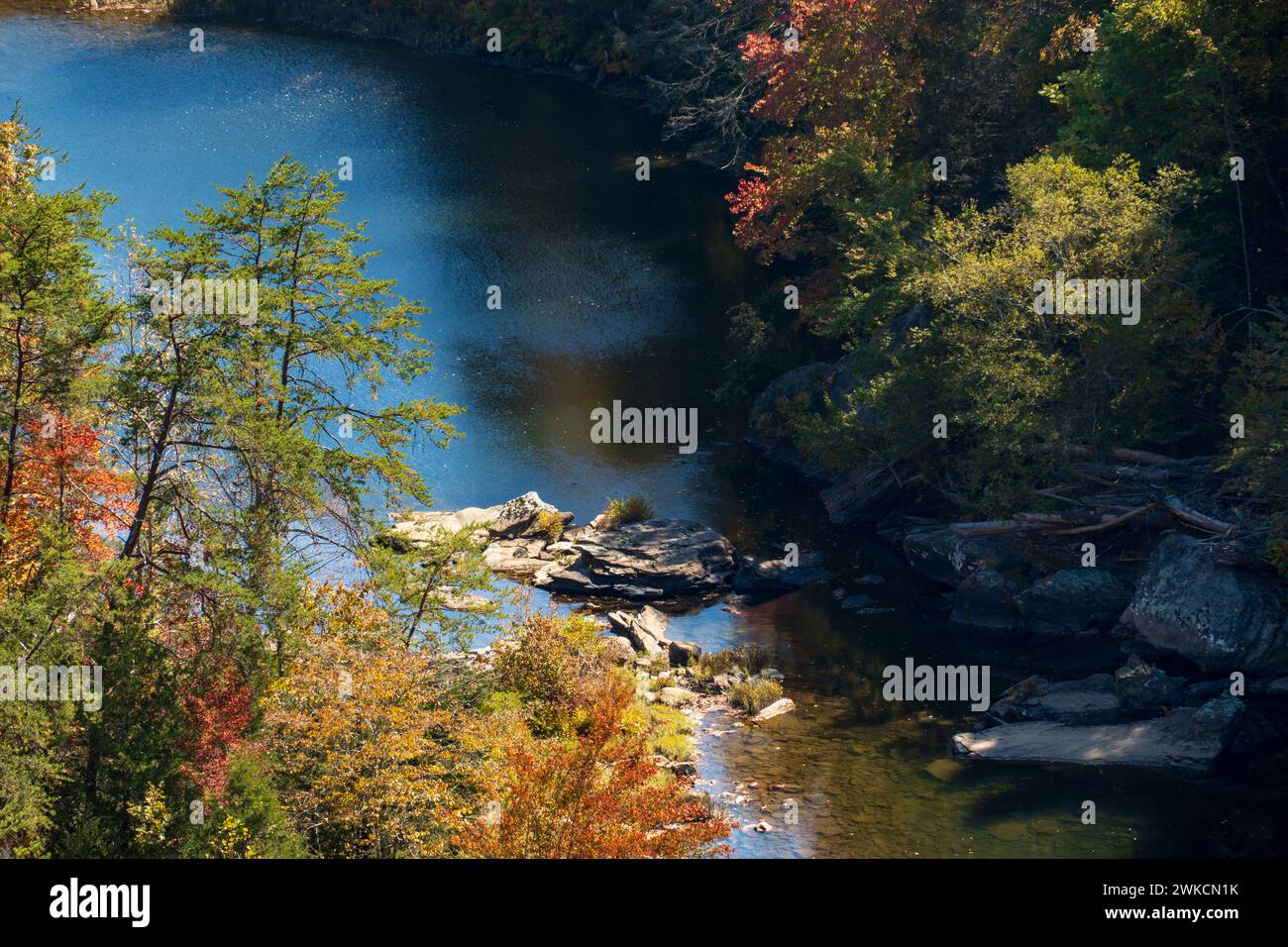 The Obed Wild & Scenic River in the Cumberland Plateau in Tennessee Stock Photo