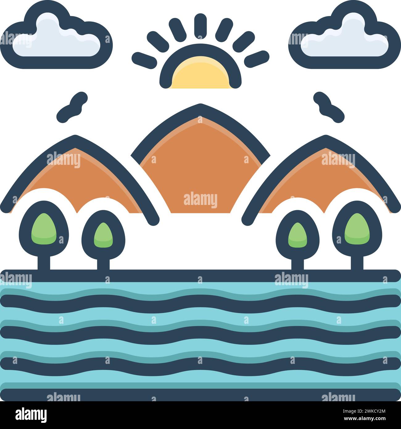 Icon for vast,enormous Stock Vector