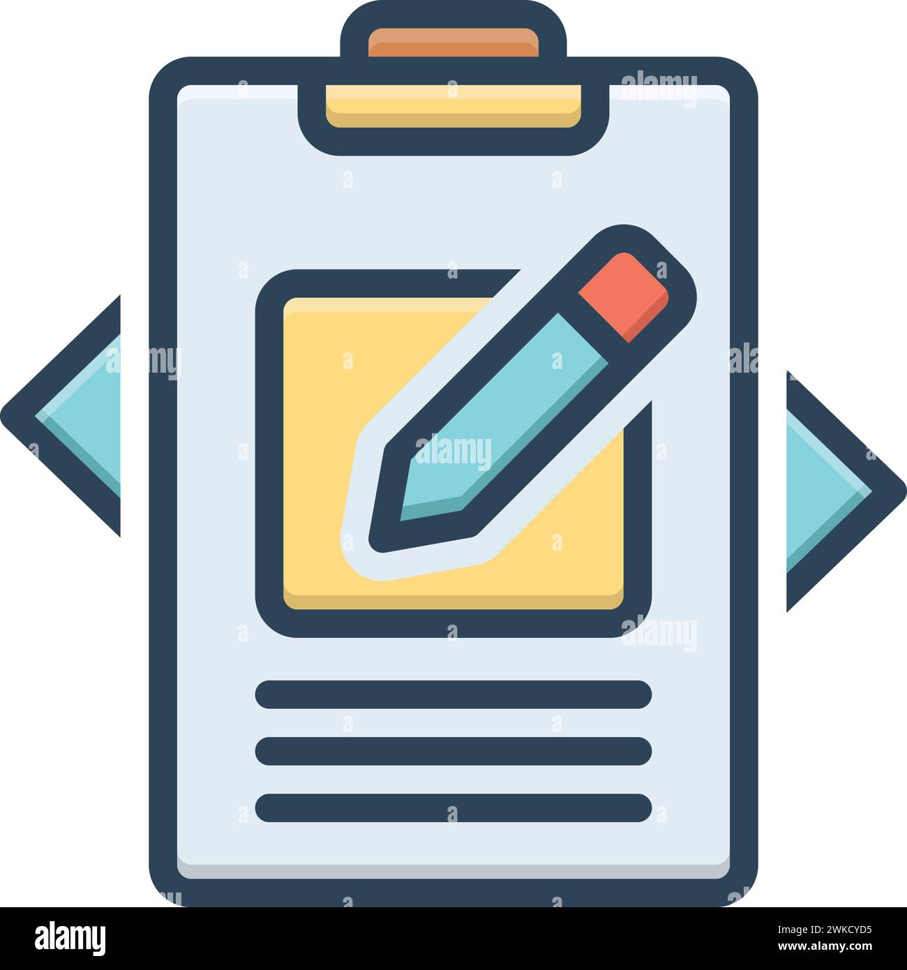 Icon for composed,author Stock Vector