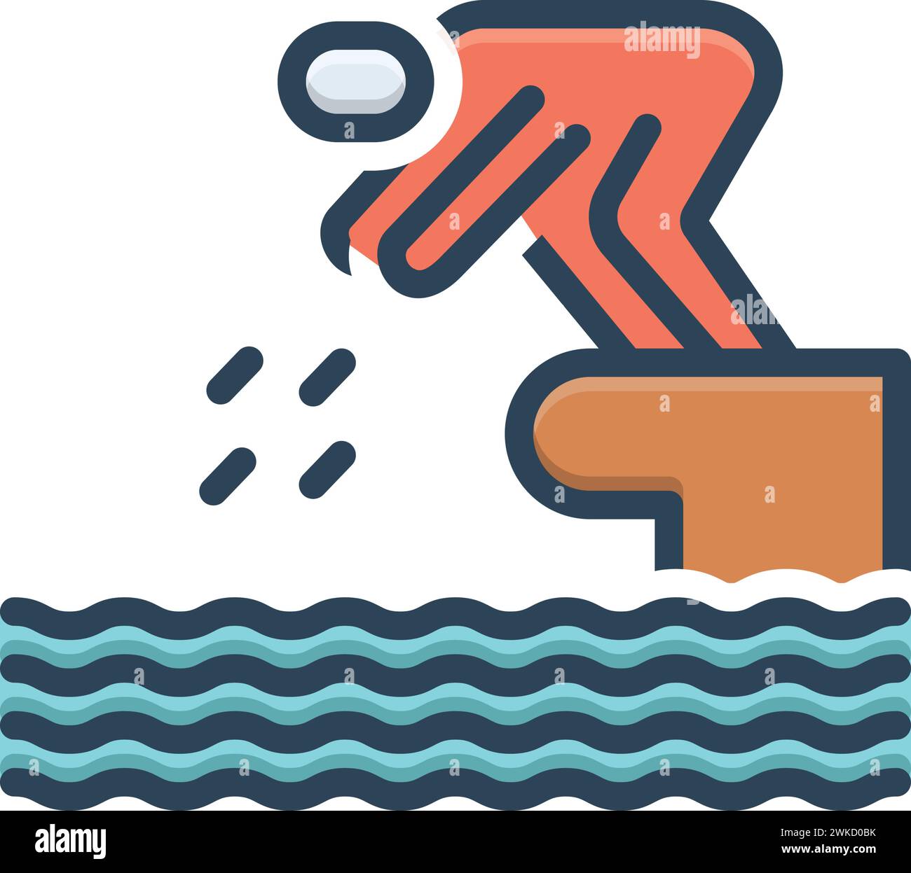Icon for dive,plunge Stock Vector Image & Art - Alamy