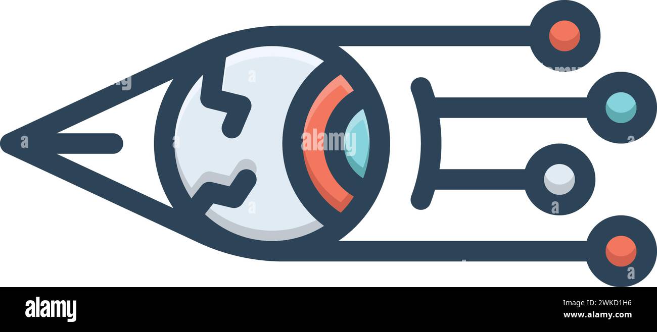 Icon for optics,fiber Stock Vector