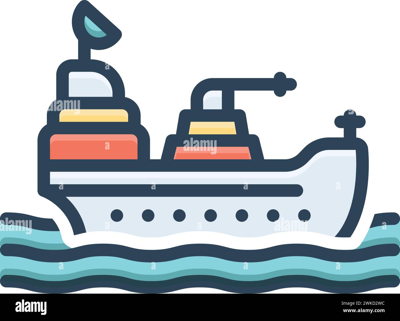 Icon for naval,ship Stock Vector