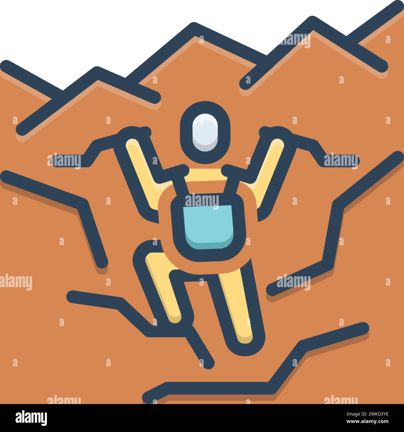 Climbing attempt Stock Vector Images - Alamy