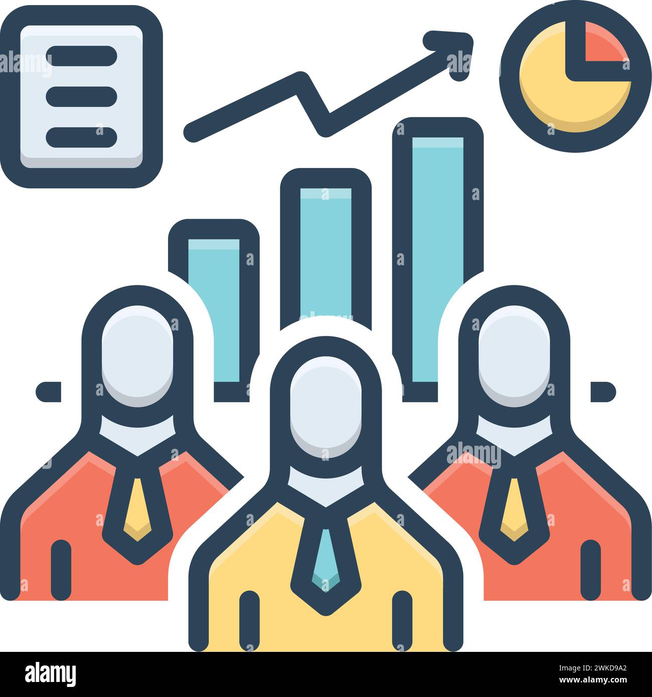 Icon for teamwork,graph Stock Vector Image & Art - Alamy