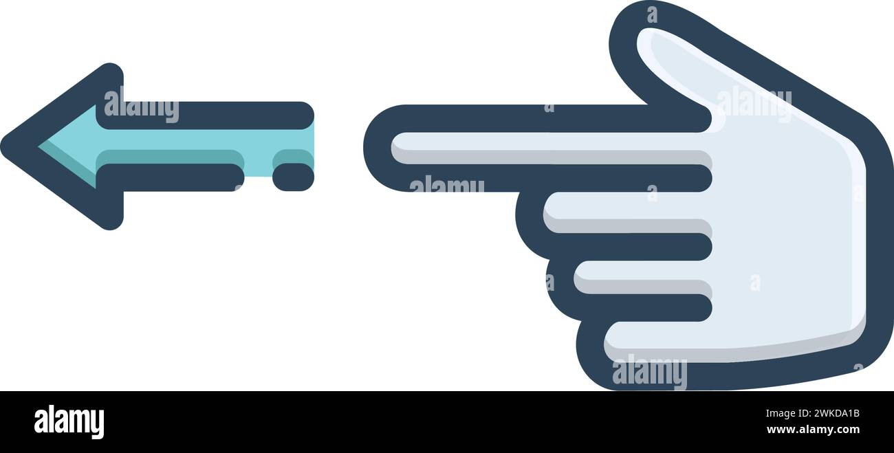 Icon for point down Stock Vector Image & Art - Alamy