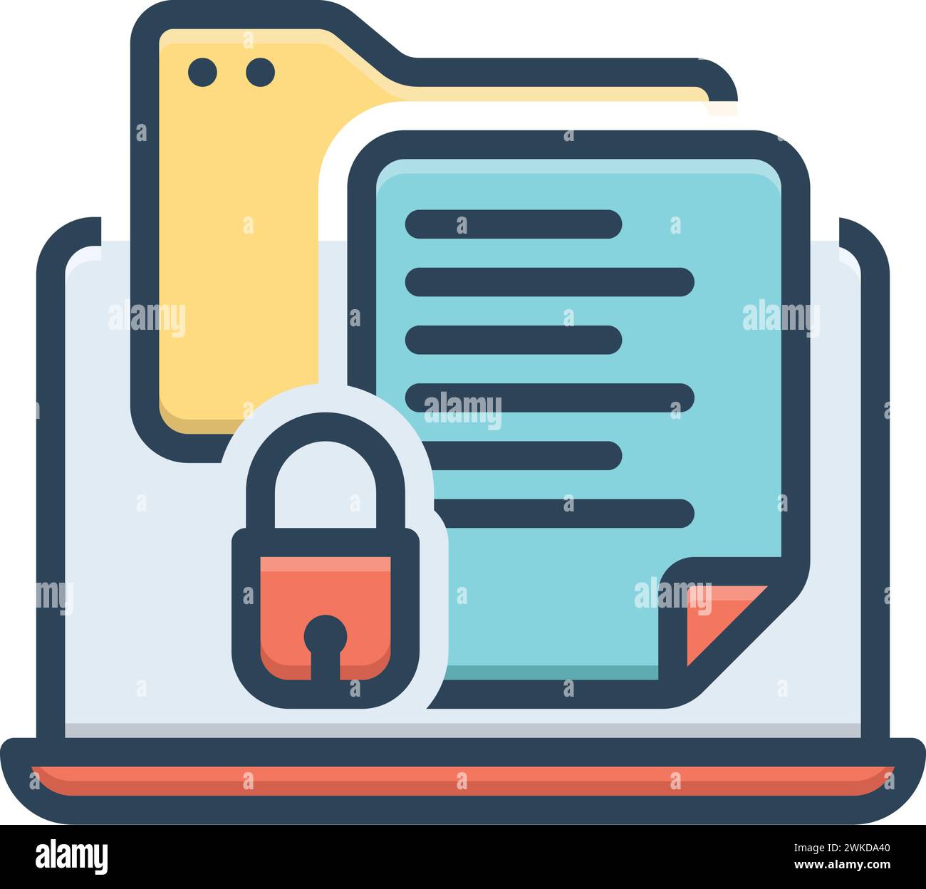 Icon for confidential,secret Stock Vector
