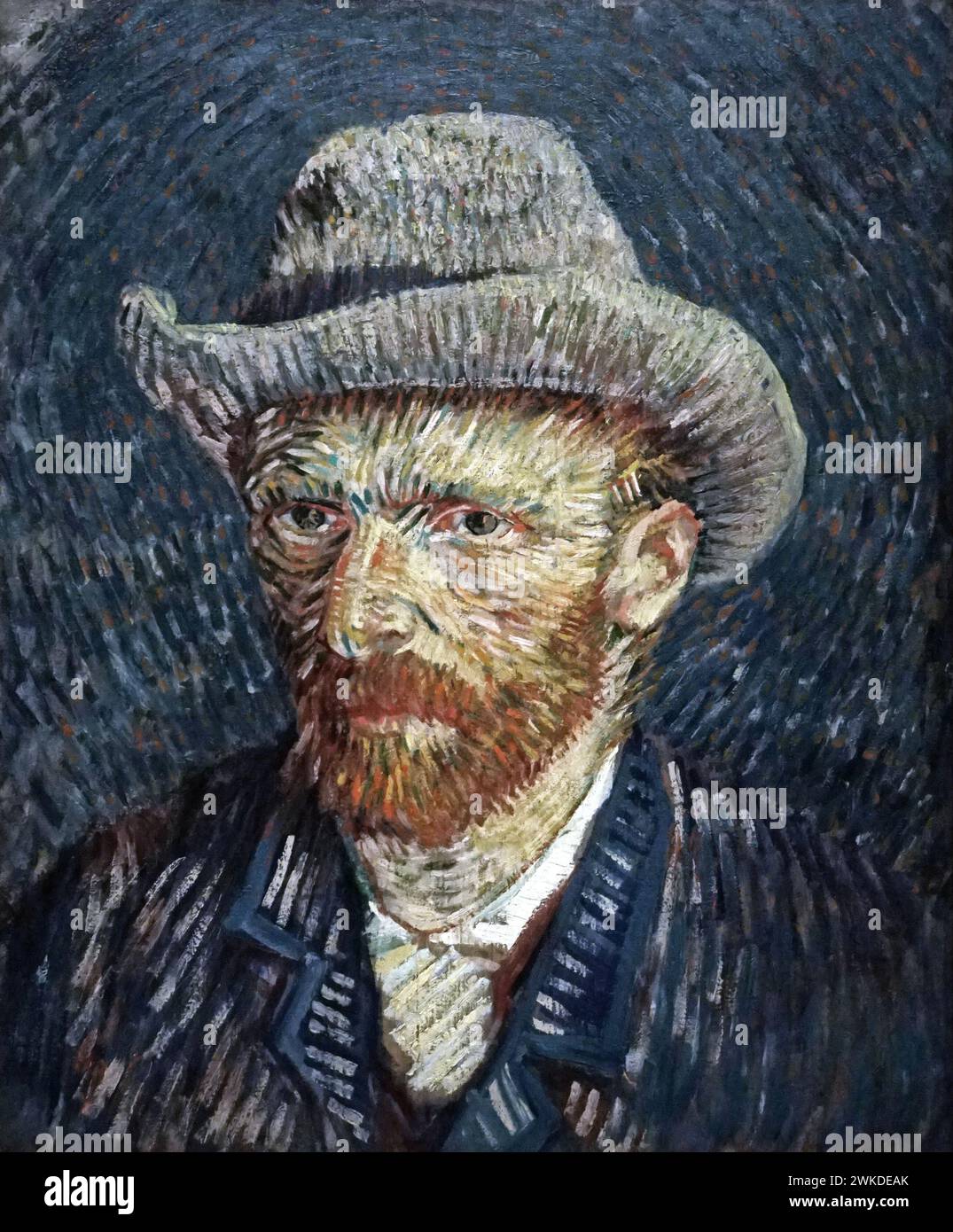 SelfPortrait with Grey Felt Hat (1887) by Vincent van Gogh (18531890