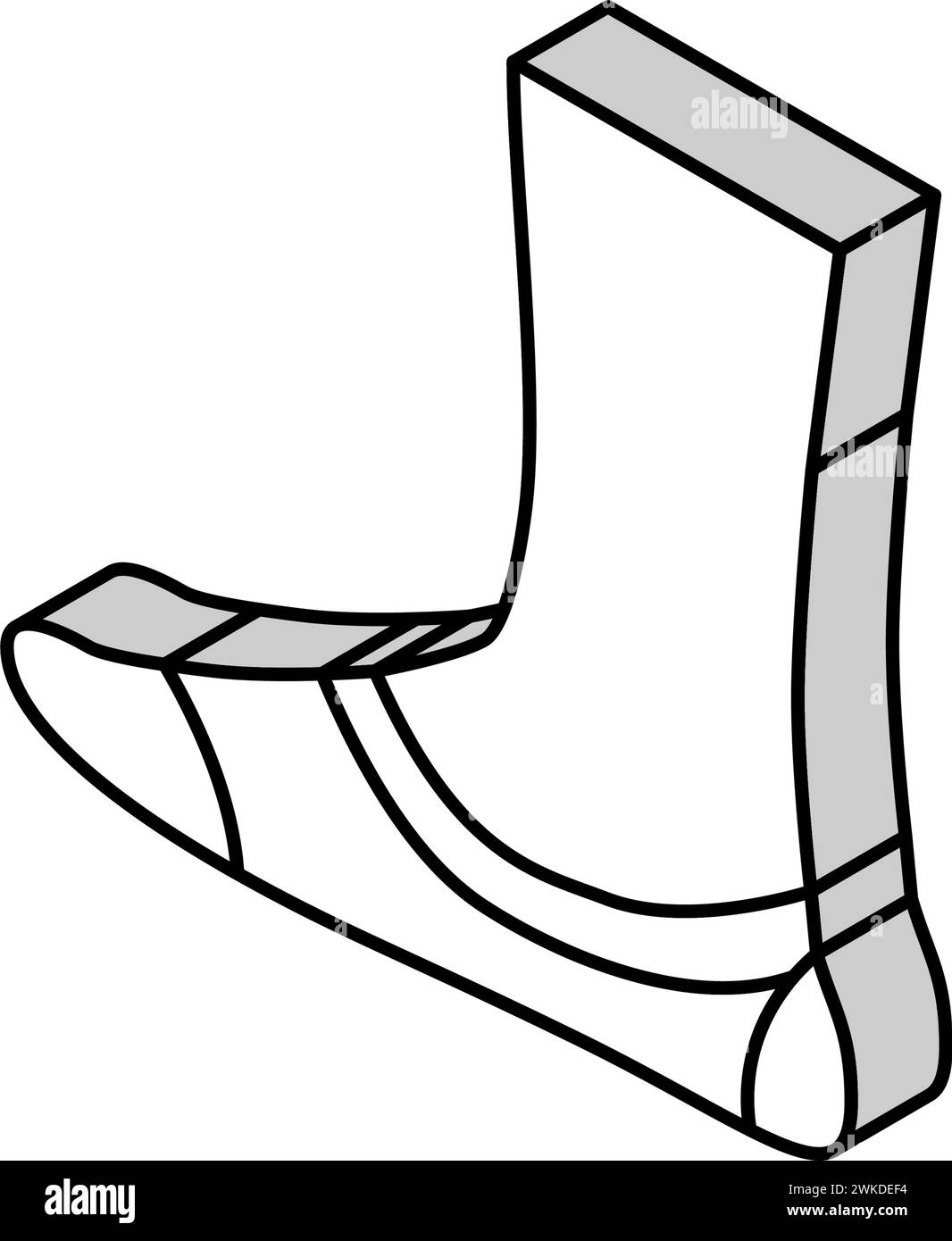 invisible sock isometric icon vector illustration Stock Vector Image ...