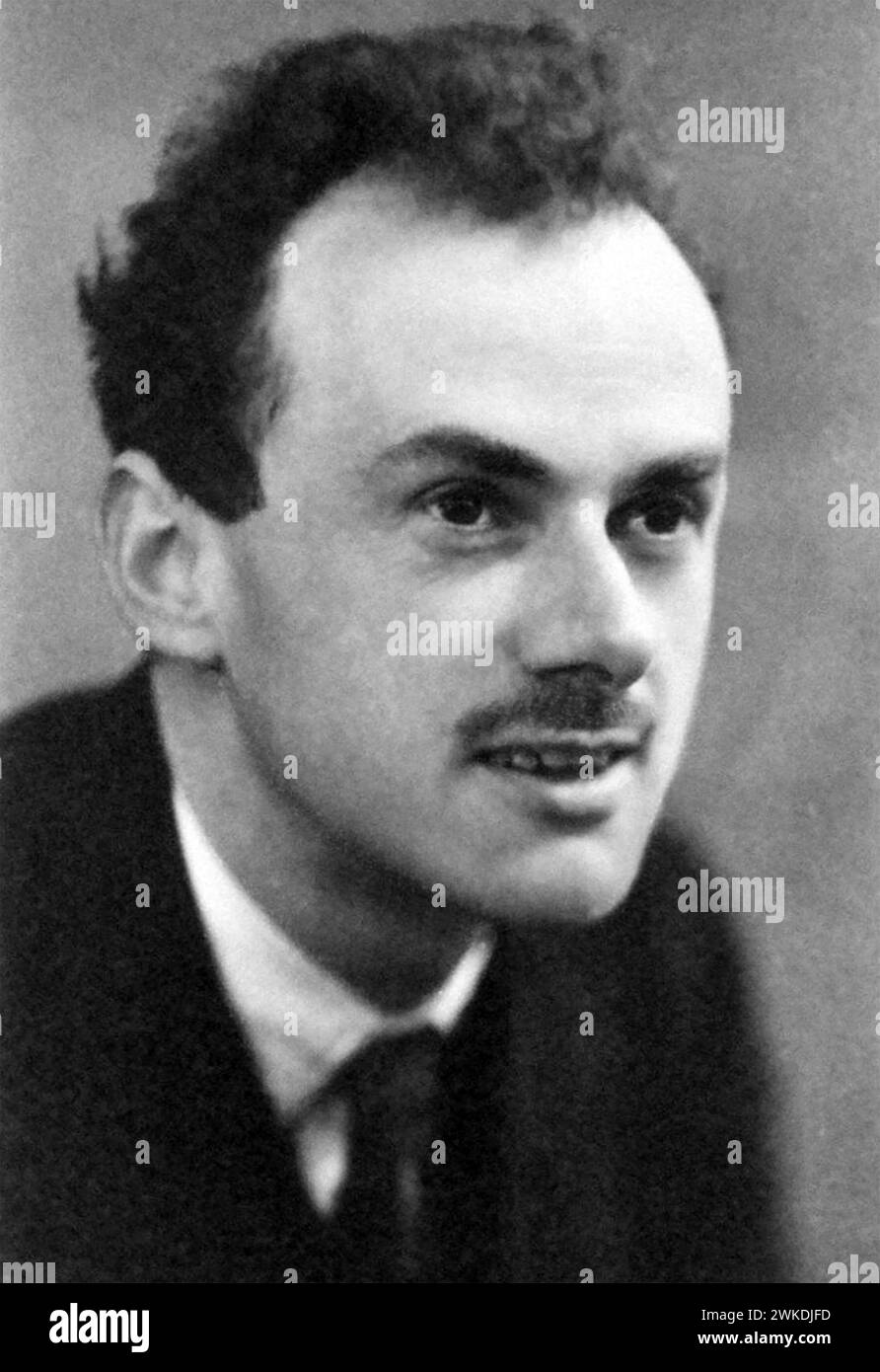 PAUL DIRAC (1902-1984) English mathematical and theoretical physicist in 1933 Stock Photo