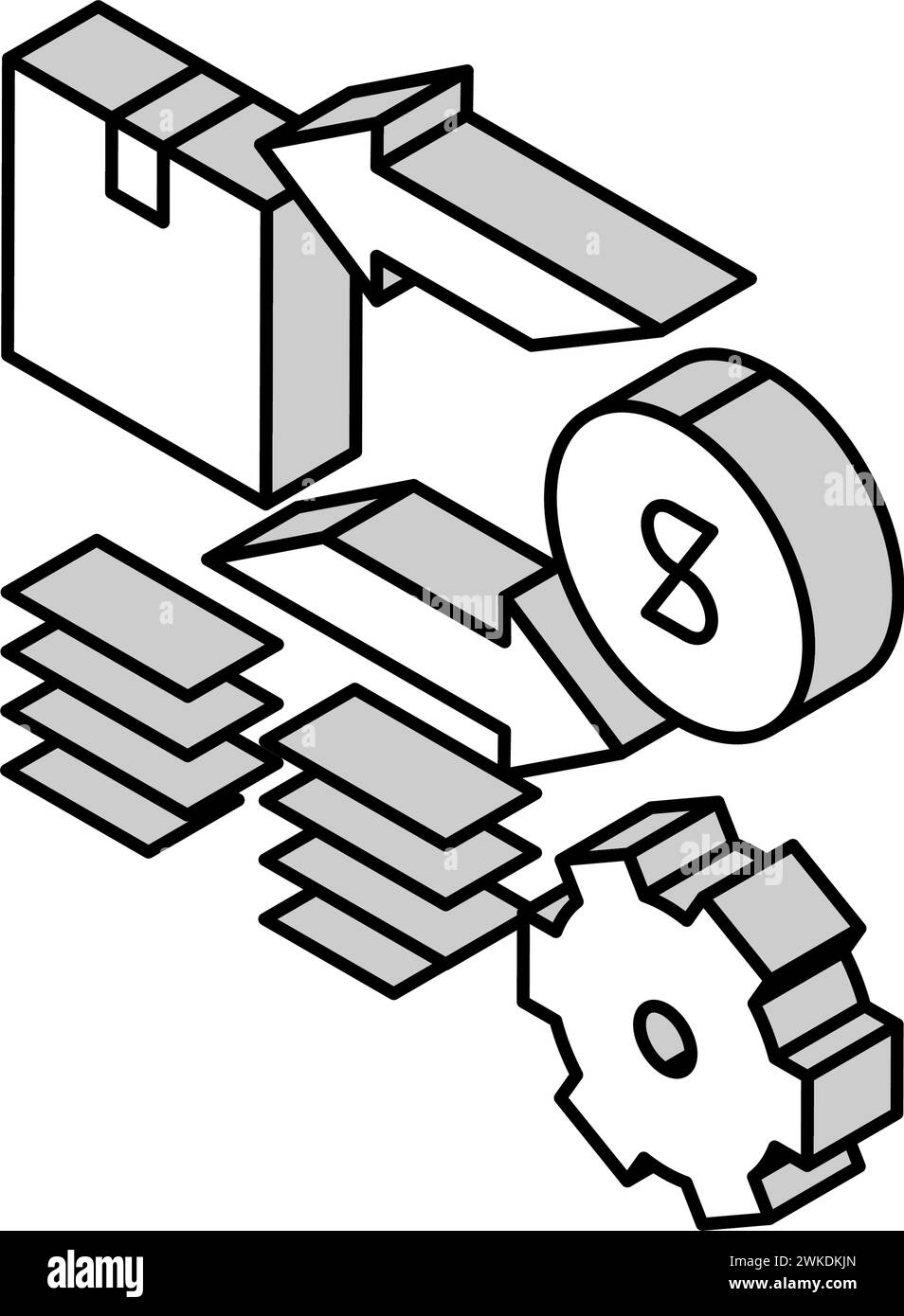 import and export service cost isometric icon vector illustration Stock ...